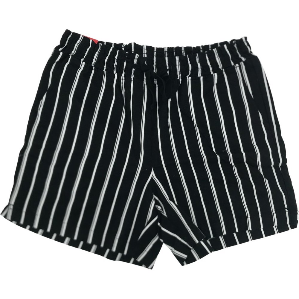 Jach's Girlfriend | Women's Shorts | Black & White | Striped | Various Sizes